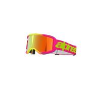 Alpinestars Masque Cross Vision 5 Wordmark Rose/Jaune fluo
