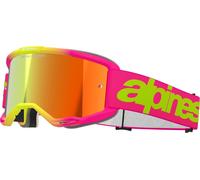 Alpinestars Vision 5 Wordmark Mirror Lunettes de motocross, rose, Taille unique