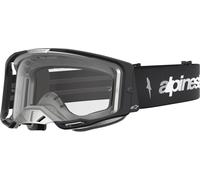 Alpinestars Vision 8 Amber Lunettes de motocross, Noir/Argent, Taille unique