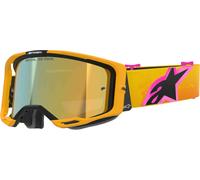 Alpinestars Lunettes Vision 8 Corp – Miroirs Orange/Jaune/Fuchsia Or Réfléchissant