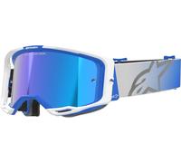 Alpinestars Masque Cross Vision 8 Corp verres miroirs Bleu/Blanc
