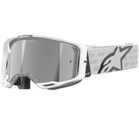 Alpinestars Vision 8 Corp Mirror Stripes Lunettes de motocross, blanc pour homme