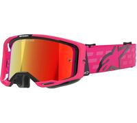 Alpinestars Vision 8 Corp Mirror Stripes Lunettes de motocross, rose, Taille unique