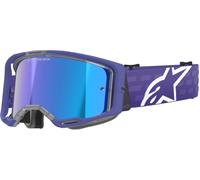Alpinestars Vision 8 Corp Mirror Stripes Lunettes de motocross, violet, Taille unique