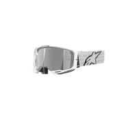 Alpinestars Lunettes de motocross Vision 8 Corp Mirror Stripes blanc pour homme