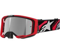 Alpinestars Vision 8 Luar Mirror Lunettes de motocross, noir-rouge pour homme