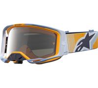 Alpinestars Vision 8 Maven Mirror Lunettes de motocross, bleu/orange, Taille unique