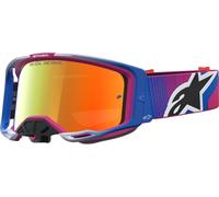 Alpinestars Vision 8 Maven Mirror Lunettes de motocross, noir/bleu/rose, Taille unique