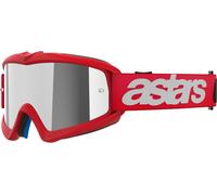 Alpinestars Lunettes Vision Blaze – Verres miroir argentés – Jeunes Rouge/Blanc