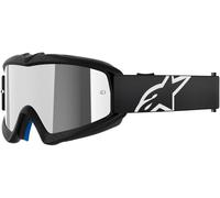 Alpinestars Vision Corp, lunettes miroirs jeunes Noir/Blanc Argent Réfléchissant Noir/Blanc Argent Réfléchissant