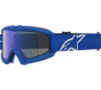 Alpinestars Vision Vesta Mirror Lunettes de motocross jeunesse, bleu/blanc, Taille unique
