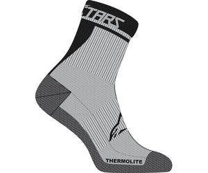 Alpinestars Winter Therm 17 Chaussettes de vélo, noir-gris, taille L pour homme