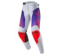 Alpinestars X Pantalons de Moto, Gris Clair/Orange Intense/Noir, M Homme