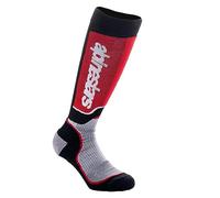 Alpinestars Plus Chaussettes de motocross pour les jeunes, noir-rouge, taille M L