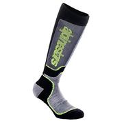 Alpinestars Chaussettes jeunes MX Plus M/L Noir/Gris/Jaune Néon