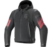 Alpinestars Veste textile moto Zaca Air Venom Imperméable Noir/Rouge 4XL pour homme