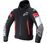 Alpinestars Zaca Air Veste textile de moto, noir-blanc-rouge, taille 4XL pour homme