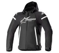 Alpinestars Zaca, veste textile imperméable M Noir/Blanc Noir/Blanc