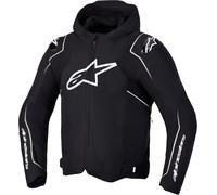 Alpinestars Zaca V2 Veste textile moto imperméable, Noir/Blanc, Taille XL