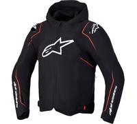 Alpinestars Zaca V2 Veste textile moto imperméable, noir/rouge, Taille 4XL