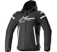 Alpinestars Zaca Veste textile de moto imperméable, noir-blanc, taille 4XL pour homme