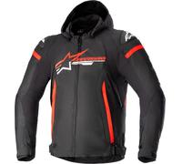 Alpinestars Blouson moto Zaca Waterproof - Imperméable Noir/Rouge vif/Blanc M Homme