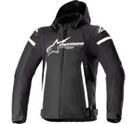 Alpinestars Zaca, veste textile imperméable 4XL Noir/Blanc Noir/Blanc