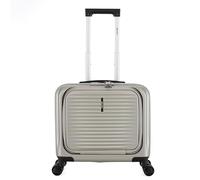 ALPINI Valise Cabine Affaire mallettes à 8 roulettes,avec Prise USB pour Recharge intégrer, Compatiment pour PC 13 à 14,6 Pouces ou Tablette (B-Pilot-R, Champagne (Gold), Cabine 42.5x20x44cm -31L)