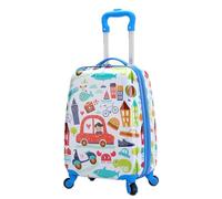 ALPINI Valise Enfants (Car) Roue 360°Garantie 2ans Dimension Cabine 31x20x45cm 24L