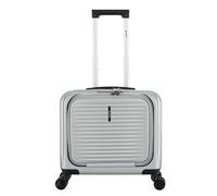 ALPINI Valise mallettes Cabine Affaire à 8 roulettes,avec Prise USB pour Recharge intégrer, Compatiment pour PC 13 à14,6 Pouces ou Tablette (B-Pilot-R, Gris (Silver), Cabine 42.5x20x44cm -31L)