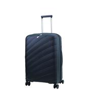 ALPINI VENTINI. Valise 100% Polypropylène Garantie 5 Ans (Noire (Black), M (Moyenne) - 65L- 66x45.5x27cm-3.42kg)