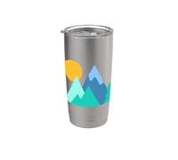 Alpinisme Alpine Forget Me Not Skiing Fleur de montagne Gobelet isotherme en acier inoxydable double paroi