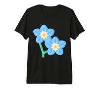 Alpinisme Alpine Forget Me Not Skiing Fleur de Montagne T-Shirt Haut de Gamme