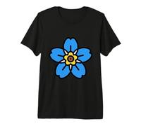 Alpinisme Alpine Forget Me Not Skiing Fleur de Montagne T-Shirt Haut de Gamme