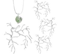 Alpinleux Pendentifs vierges en forme de branche dorée et argentée, breloques en laiton hypoallergénique pour loisirs créatifs, Normal, Laiton, Pas de gemme