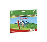 ALPINO Crayons de Couleur 30 unités | Crayons de Couleur pour Enfants | Dessinez et Coloriez av
