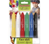 ALPINO Crayons de couleur pour le visage 6 couleurs