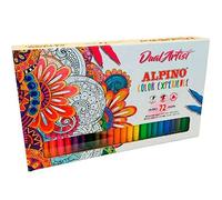 Alpino Dual Artist Lot de 72 feutres à double pointe Couleurs assorties