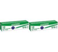 Alpino - Étui de 12 feutres Stand. Bleu foncé | Marqueurs lavables pour enfants | Marqueurs brillants | Idéal pour l'école | Pointe en fibre super résistante et encre sûre à base d'eau (Lot de 2)