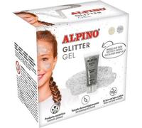 Alpino gel transparent avec paillettes Glitterbox 6u argent