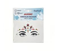 Alpino Gemmes faciales adhésives Festival | Autocollants brillants pour le visage | Maquillage pour les festivals, le carnaval et l'Halloween | Autocollants faciaux brillants