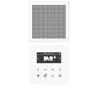 JG DAB LS1 - Radio intelligente DAB+, kit mono, blanc alpin