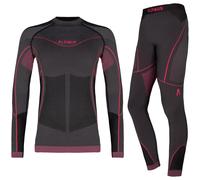 Alpinus Ensemble de sous-vêtements Outdoor Mora Enfant Graphite Pink