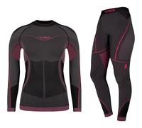 Alpinus Ensemble de sous-vêtements Outdoor Mora Femmes Graphite Pink