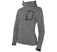 Alpinus Femmes Active Bergamo Veste Softshell Hydrophobie Encapuchonné Graphite