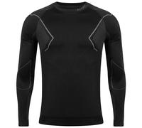 Alpinus Hommes Manche Longue Couche de Base Respirant Actif Thermique Noir-Gris