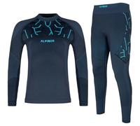 alpinus Thermoactive Underwear Tactical Gausdal Set M Si8907 Ensemble intérieur Thermique, Bleu, L Homme