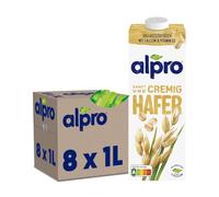 Alpro Boisson à l'avoine d'origine naturelle - Boisson végétalienne - 8 x 1 l