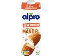 Alpro boisson aux amandes sans sucre grillé faible en gras avec du calcium 1000 ml