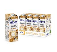 Alpro Boisson d'amande pour professionnels - Lot de 8 bouteilles de 8 x 1 l